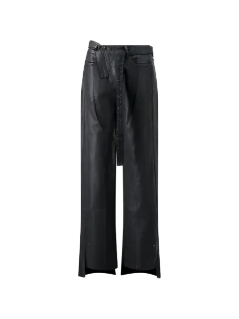 Ottolinger glazed-effect baggy trousers Black 11720381701