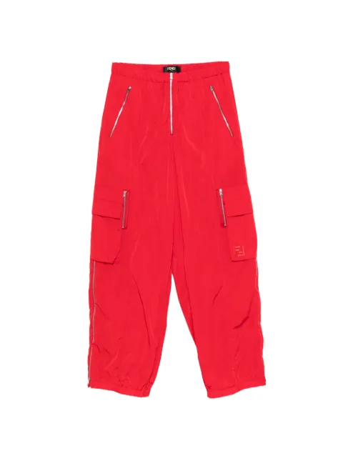 FENDI zip-pocket trousers Red FB1125AYU9