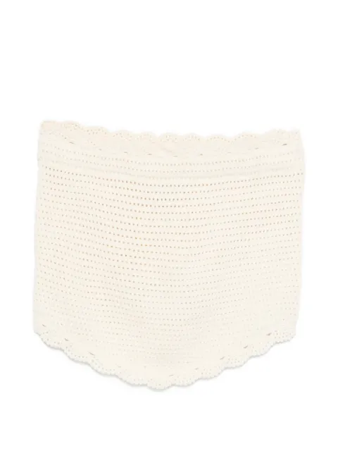 Posse Dylan crocheted strapless top Neutrals PS1907PRL