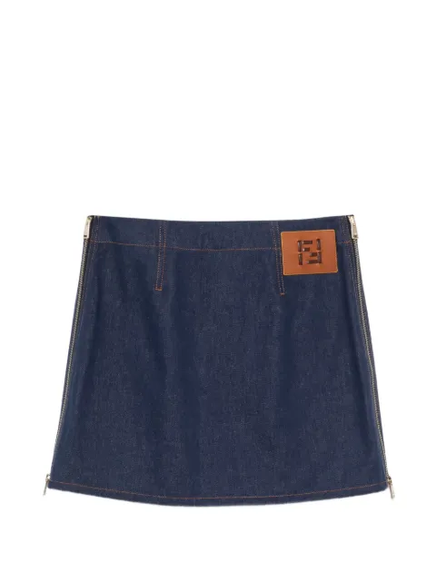 FENDI mini denim skirt Blue FLQ608AOHS