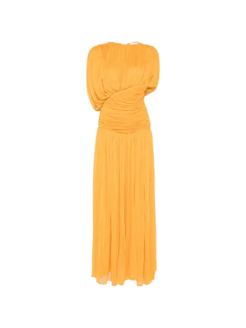 TOVE Gai ruched maxi dress Yellow TVD208YLW