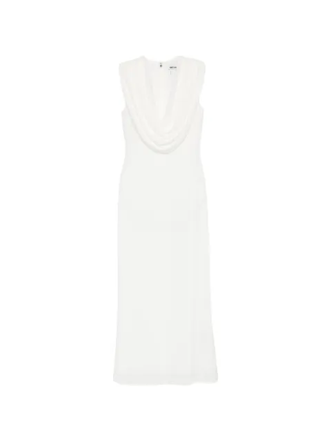 ROTATE BIRGER CHRISTENSEN Maxi Waterfall sleeveless dress White 115763857