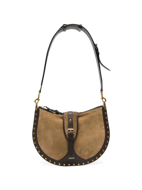 ISABEL MARANT Oskan buckle leather shoulder bag Neutrals BF0066FFD2C29M