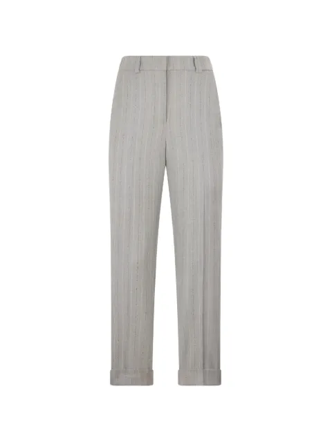 Peserico pinstriped trousers Grey M04687Z04449