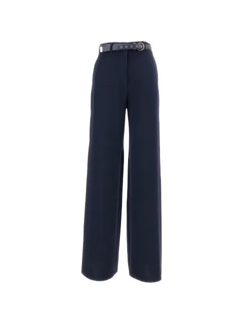 Max Mara wide leg belted trousers Blue 2616131025600