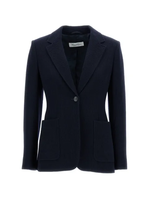 Max Mara patch-pocket button blazer Blue 2611911021600