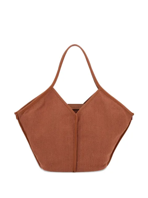 Hereu leather-trim tote bag Brown CASOLIWBS26