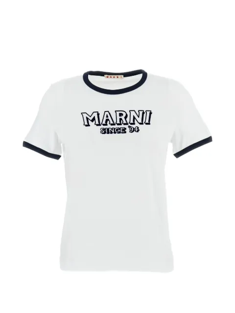 Marni embossed logo T-shirt White THJE0390P0USCY91