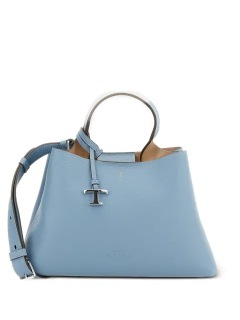 Tod's logo-charm leather tote bag Blue XBWAPAJ0200QRI
