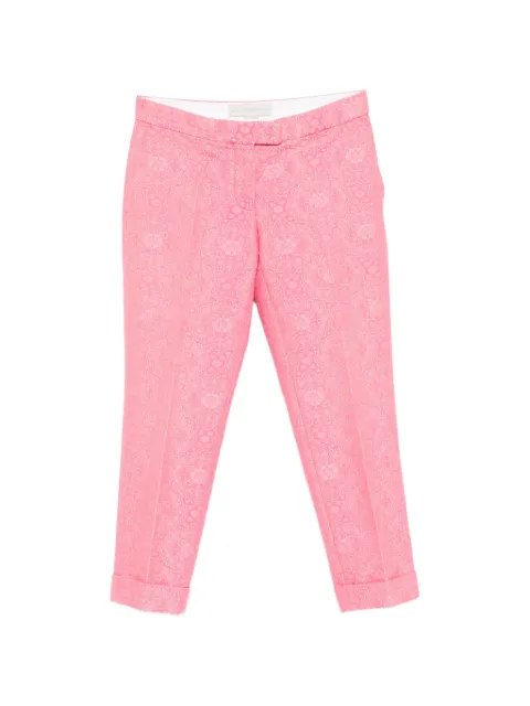 Stella McCartney Pre-Owned zip-concealed pocket trousers Pink HOLASTE101