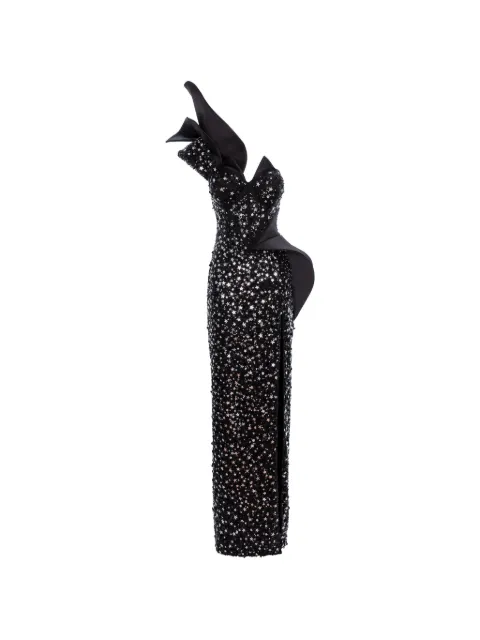 MITILIANE COUTURE Stella sequins maxi dress Black 5215
