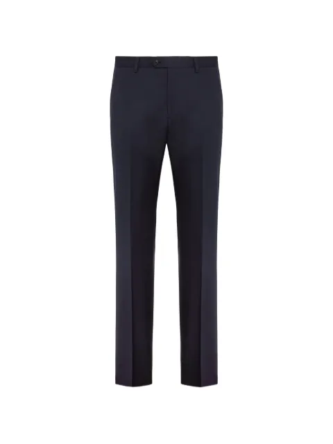 Boggi Milano micro patterned stretch wool pants Blue BO23C000601