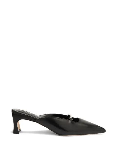 BY FAR Leda square-toe mules Black MWFHC060LL028BK001