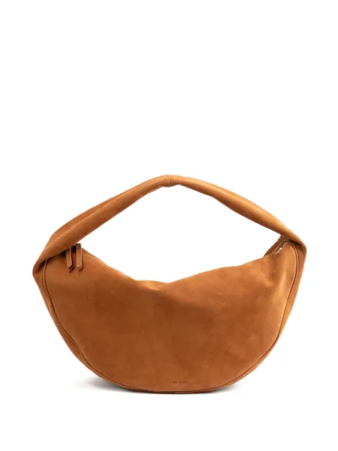 BY FAR maxi Cush suede shoulder bag Brown 15299674997123
