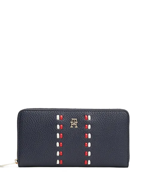 Tommy Hilfiger logo-monogram zipped wallet Blue FAW0AW18133