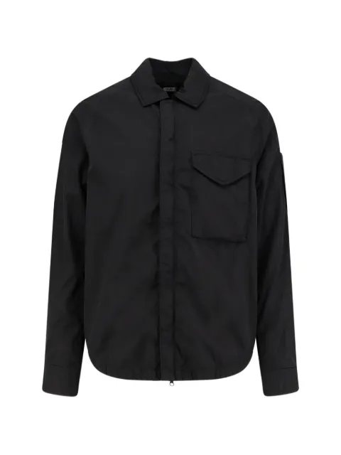 C.P. Company long-sleeve patch-pocket shirt Black RSCMOS710A005904G999
