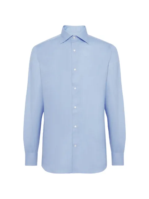 Boggi Milano windsor-collar dobby shirt Blue BO24C005002