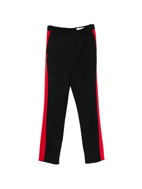 Alexander McQueen Pre-Owned stripe-detail trousers Black HOLAMCQ116
