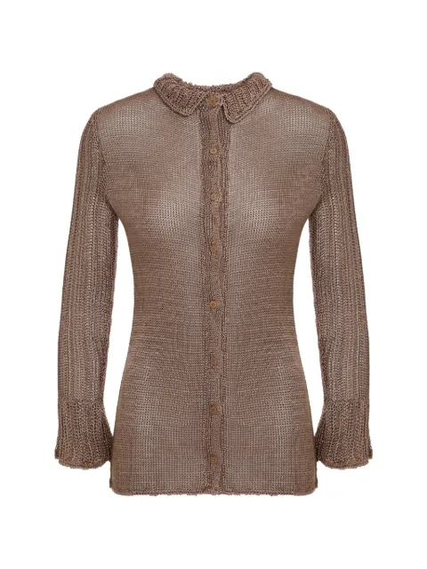 Savannah Morrow button-up cardigan Brown RAJASTHANBUTTONUPCOPPER