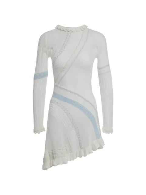 Roberta Einer ruffled mini dress White ALIMINIDRESSRESS23AW