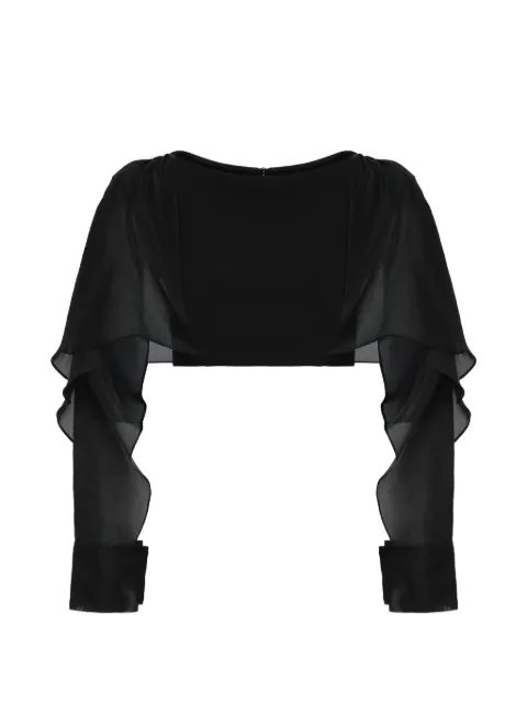 Maticevski ruffled top Black TO461119