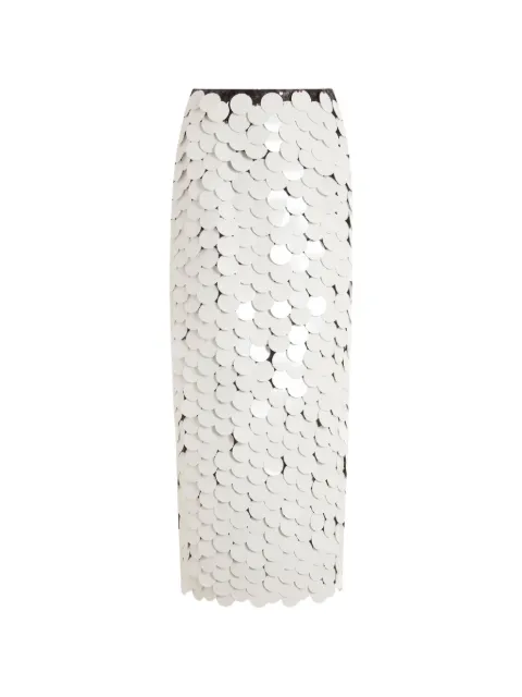 16Arlington Dia sequin midi skirt White SMD132SS2601