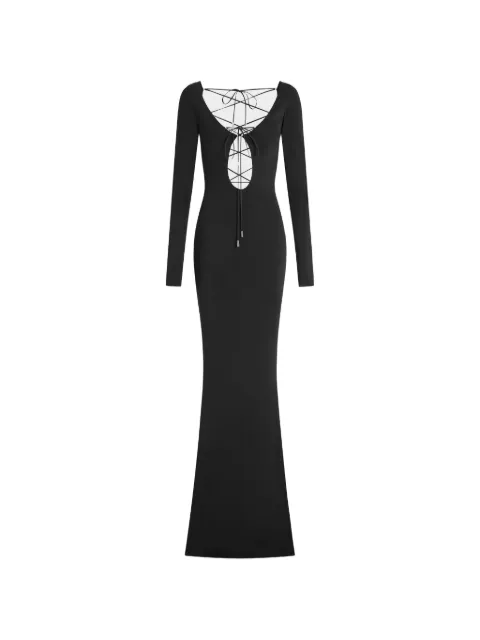 16Arlington Solaris tie maxi dress Black G024SS2601SLINKYJERSEY