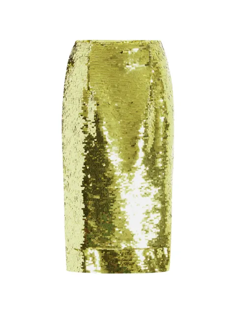 16Arlington Nyla sequin midi skirt Green SMD196SS2602SQUARESEQUIN