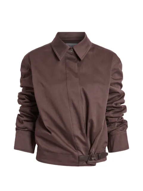 16Arlington Jolie jacket Brown J130SS2602COTTONSATEEN