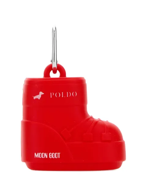POLDO DOG COUTURE x Moon Boot dog bag dispenser Red MBDS0004