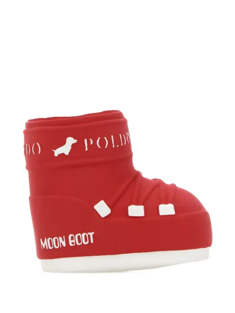 POLDO DOG COUTURE x Moon Boot logo-print squeak toy Red MBTO0003