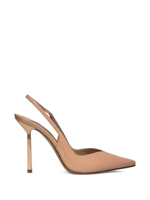 Le Silla pointed sling back heeled pumps Neutrals 4206D090BXPPGSL