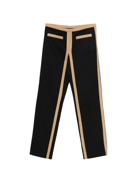 Jean Paul Gaultier Pre-Owned contrast band trousers Black HOLAJPG169