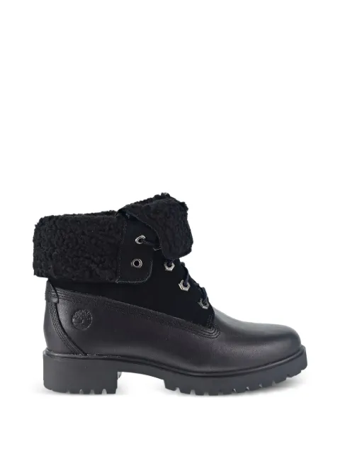 Timberland Jayne fleece fold-down boots Black TB0A1SGK