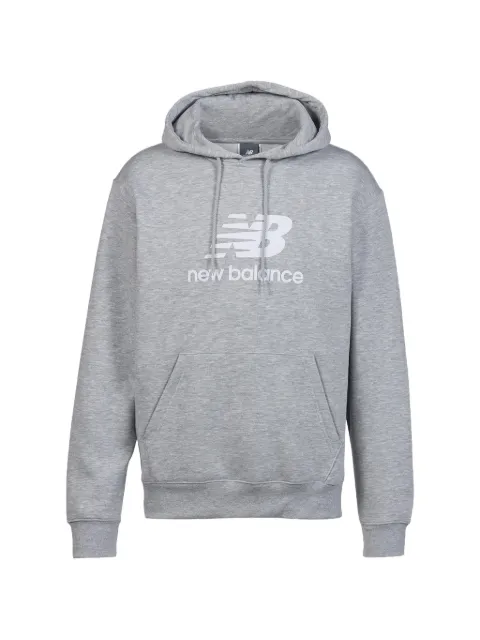 New Balance logo-print hoodie Grey MT41505AG