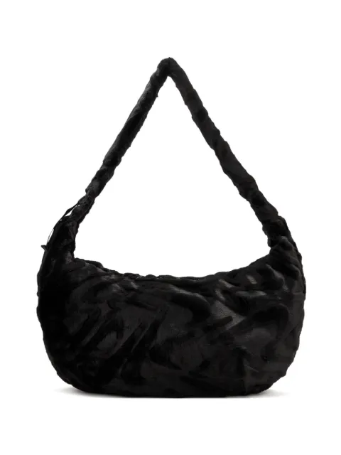 Nike textured zip shoulder bag Black HQ7515