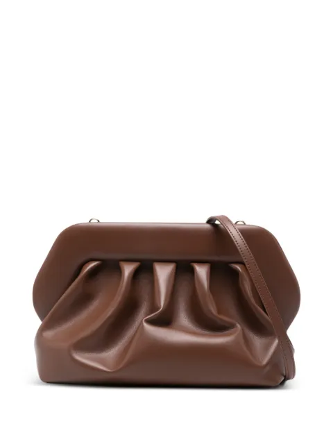 Themoirè Bios gathered clutch bag Brown 261WTMB00OOVF1230A