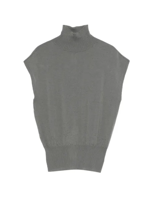 Rick Owens turtleneck sleeveless top Grey RP01F6606M