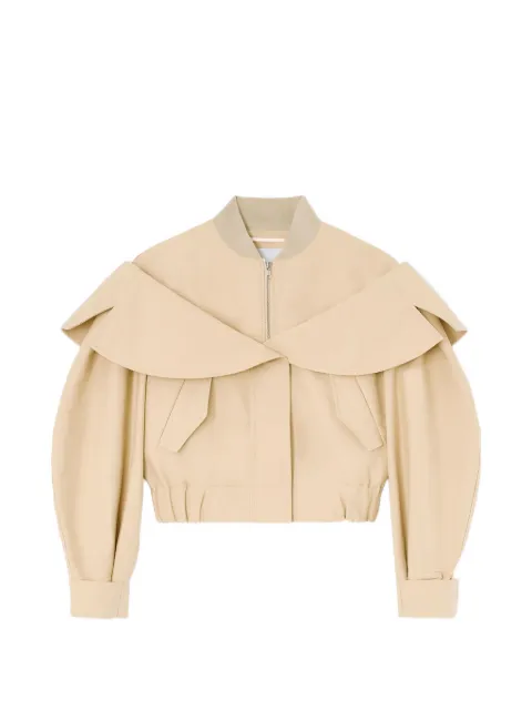 GANNI bomber in beige cotton Neutrals A1010099