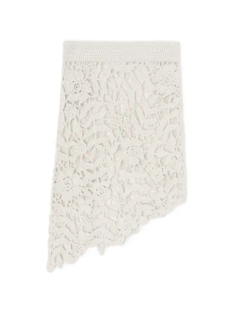 GANNI skirt in cotton crochet Neutrals A1090098