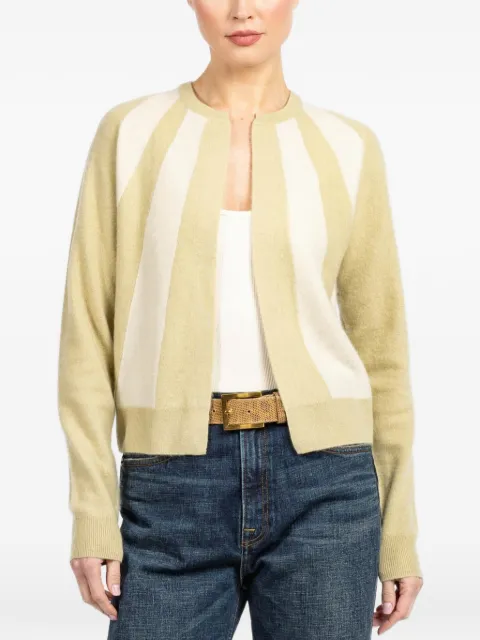 Frenckenberger striped-sun cardigan Neutrals S26500RX