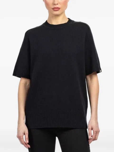 extreme cashmere short-sleeve sweater Black 45417401TU