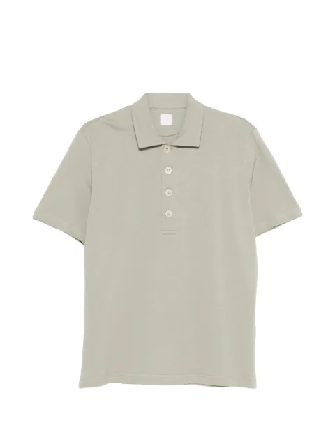 Eleventy buttoned short-sleeve polo shirt Green M75POLM05TES0M12007