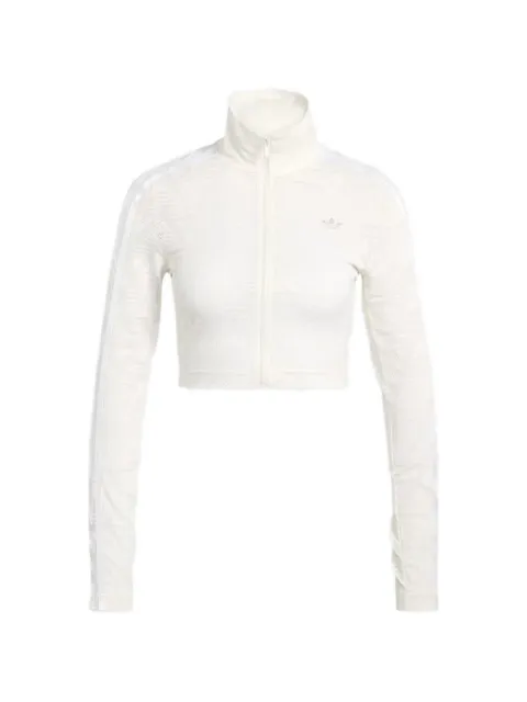 adidas zip striped sweatshirt Neutrals KE3451