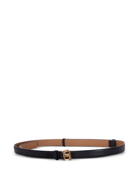 Elisabetta Franchi leather belt with buckle Black CT92S61E2