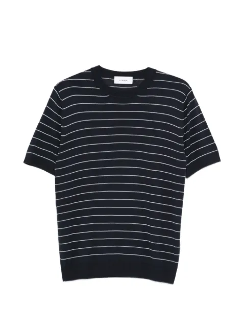 Lardini striped knitted T-shirt Blue PALMMC79PA66032850AZ