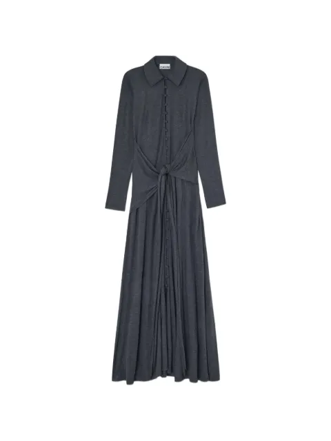 GANNI long dress in grey jersey Grey A1030483