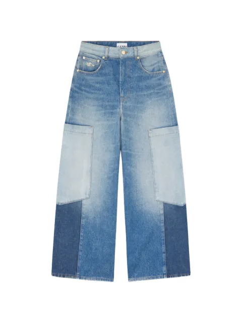GANNI panelled jeans Blue A1100170
