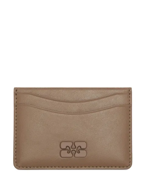 GANNI Bou card holder in brown Brown B3010305
