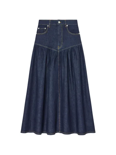 GANNI skirt in stretch denim Blue A1090248